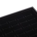 Juvale Ring Display Tray - Velvet Protection & Jewelry Display - Removable Pad & Earring Storage - Stackable Jewelry Trays & Glasses Holder for Nightstand - Pack of 2, 13.8 x 9.5 x 1.3 in, Black
