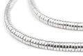 The Bead Chest Shiny Silver Snake Disk Beads 6mm, Full Strand of Quality Metal Spacers for DIY Jewelry Design - color: White,Silver