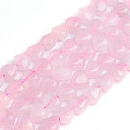 Fashewelry 98pcs Natural Rose Quartz Heart Beads Energy Healing Chakra Stone Loose Beads Polished Crystal Gemstone Spacer Beads for Earring Bracelet Necklace Jewelry Making, 7.2-9x8.3-8.7mm - color: Rose Quartz, 7.2-9x8.3-8.7mm