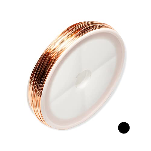 21 Gauge, 99.9% Pure Copper Wire (Round) Dead Soft CDA #110 Made in USA - 100FT by CRAFT WIRE - size: 21 Gauge, style: 100 Feet