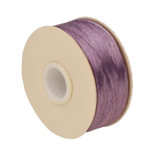 The Beadsmith Nymo Thread – 10-Pack Light Purple Color – Size D, .30mm Diameter, 64 Yard/58.5 Meter Spool – Made of Nylon – Bead Embroidery & Weaving, Off Loom & Loom Work and DIY Craft Projects - size: Size D, 64 Yards, style: Light Purple