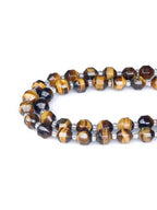 8mm Faceted Natural Tiger Eyes Stone Loose Round Semi Gemstone Beads for Bracelet Necklace Jewelry DIY Making - color: Tiger Eyes-1