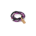 3 PCS Healing Crystal Bracelets for Women 8mm Natural Stone Beaded Stretch Bracelet Amethyst Jewelry Gifts - color: 09 8mm Amethyst & Purple Agate