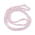 KISSITTY 50pcs Matte Beads Gradient Color Glass Frosted Crystal 6mm Rondelle Pink Bead Center Drilled Loose Craft Beads for Jewelry Making Earring Bracelet Necklace DIY Crafts - color: Pink
