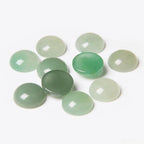 20pcs 4mm Natural Stone No Hole Green Aventurine Semicircle Smooth Cabochons Beads Healing Chakra Crystal Stone Bead for Jewelry Making Rings Earrings Necklace Bracelet DIY Crafts - color: Green Aventurine, size: 4mm