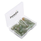 BEADIA Natural Green Aventurine Teardrop Stone Beads 10x30mm 12pcs Dangle Earring Charm for DIY Jewelry Making - color: Green Aventurine