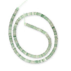 155pcs 4x2mm Natural Green Aventurine Disk Rondelle Spacer Stone Semi Precious Gemstone Loose Beads for Jewelry Making 15 Inch - color: Green Aventurine