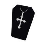 MOOCA 6 Pcs Set Black Velvet Mini Earring Stand, Jewelry Display, Necklace Chain and Pendant Display Stand, Jewelry Holder Showcase, 3 1/4 Inches Height - color: 1) Black Velvet