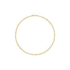 Amazon Essentials 14k Gold or Sterling Silver Plated Figaro Chain Necklace - color: Yellow Gold, size: 16", style: 4 mm