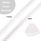 Raicegs 100pcs 5×8mm Rondelle Clear Quartz Beads Natural Gemstone Beads Abacus Disk Stone Loose Beads for Jewelry Making DIY Bracelets Necklace - color: Clear Quartz, size: 5×8mm Rondelle