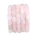 BEADIA Natural Rose Quartz Cuboid Stone Loose Semi Gemstone Beads for Jewelry Making 8mmx12mm 38cm/Strand - color: Rose Quartz, size: 8mm X 12mm