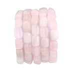 BEADIA Natural Rose Quartz Cuboid Stone Loose Semi Gemstone Beads for Jewelry Making 8mmx12mm 38cm/Strand - color: Rose Quartz, size: 8mm X 12mm