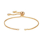 DanLingJewelry 20pcs Adjustable Slider Bracelet Slider Extender Chains with Rhinestones Ends for Jewelry Making DIY 8 Inches(226mm) G - color: StyleⅠ-20 pcs-Golden