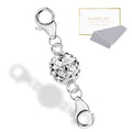 925 Sterling Silver Magnetic Necklace Clasps and Closures Ball Sterling Silver Magnetic Jewelry Clasps for Necklaces Bracelet Disco Ball Clasp - color: E-Silver