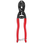 WORKPRO 8-inch Mini Bolt Cutter with Recess and Spring, Compact Bolt Cutters with Comfortable Soft Grip, Security Lock,CR-V Steel Blade for Wire, Cables, Chains, Small Screws
