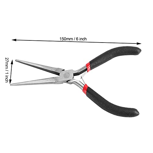 JOIKIT 10 Pack 6 Inch Extra Long Needle Nose Pliers, Mini Precision Needle Nose Pliers Set Repair Tool for Wire Wrapping, DIY Crafts, Electronic Repair