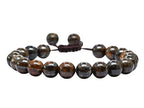 Amazing Gemstone Bronzite Bracelet for Women Men's Gifts - Protection Healing Crystal Bracelet - 8mm Gemstone Beaded Adjustable Bracelet Pulseras Para Hombres Mujer Stocking Stuffers - color: Bronzite