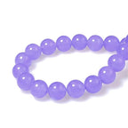 MJDCB Stone Beads 12mm 30pcs Round Lavender Purple Jade Loose Gemstone Bead Charms for Jewelry Making Bracelet Necklace Earring Pendant - color: Lavender Purple Jade, size: 12mm