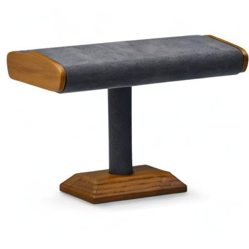Solid Wood T-Bar Watch Display Stand Jewelry Display Props Jewelry Organizer Holder for Watch Bracelet - color: GREY T SHAPE DISPLAY