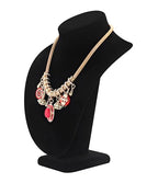 Polmart Modern Necklace Display Bust (Black Velvet, 9 ⅘”H) - color: Black Velvet, size: 9 ⅘”H
