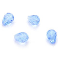 24pcs Adabele Austrian 8mm Faceted Teardrop Loose Crystal Beads Light Sapphire Blue Compatible with 5500 Swarovski Crystals Preciosa SST-814 - color: Light Sapphire Blue, size: 8mm x 6mm - 24pcs