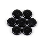 JOE FOREMAN 2x6mm Natural Polished Black Agate Stone Heishi Disc Rondelle Spacer Beads for Jewelry Making Full 15" Strand Energy Stone Healing Power Crystal - color: Black Agate