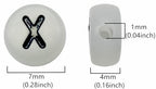 200PCS Letter Beads Glow in The Dark 4x7mm Acrylic Alphabet Letter X Beads for Jewelry Making Bracelet - color: X-200PCS