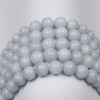 MJDCB Natural Round Aquamarine Gemstone Spacer Loose Beads Spacer Beads for DIY Jewelry Making Strand 15" - color: A+ Aquamarine, size: 10mm