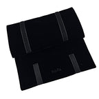 UnionPlus Velvet Travel Jewelry Case Roll Bag for Necklaces Brackets Earrings Rings, Black - color: Black Multi, size: Medium