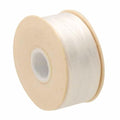 NYMO Nylon Beading Thread Bobbin Size B White 1 Piece (.20mm/72 Yards/216 Feet) Bonded Nylon