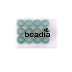 BEADIA Natural Green Aventurine Rondelle Stone with Large Hole (5.5mm) Loose Semi Gemstone Beads for Jewelry Making 14mmx7.5mm 12pcs - color: Green Aventurine, size: 14mm x 7.5mm