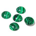 20pcs 4mm Natural Stone No Hole Malachite Semicircle Smooth Cabochons Beads Healing Chakra Crystal Stone Bead for Jewelry Making Rings Earrings Necklace Bracelet DIY Crafts - color: Malachite, size: 4mm