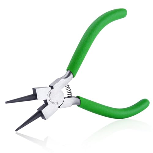 SPEEDWOX Mini Round Nose Pliers for Jewelry Making - 5 Inch Small Wire Looping Pliers with Tapered Jaw and Micro Fine Precision Tips - Professional Beading and Craft DIY Tools - style: Round Nose Pliers