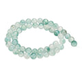 HARFINGTON 50pcs Natural Stone Beads 6mm Green Grass Agate Round Gemstone Stone Loose Beading Real Genuine Smooth Balls Bead for Jewelry Making Bracelets Necklace Earrings DIY - color: Green Grass Agate, size: 6mm
