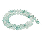 HARFINGTON 50pcs Natural Stone Beads 6mm Green Grass Agate Round Gemstone Stone Loose Beading Real Genuine Smooth Balls Bead for Jewelry Making Bracelets Necklace Earrings DIY - color: Green Grass Agate, size: 6mm