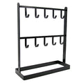 LXZ 1 PC Tabletop Hook Rack – Jewelry Stand Holder – Black Hangers for Necklaces Keys Brace laces Ear Rings - color: Black