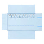 UnionPlus Travel Jewelry Roll, Faux Leather Necklaces Organizer Bag, Elastic Band and Anti-winding, Air Blue - color: Leather Air Blue, size: Medium