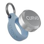 CURVD Premium Carrying Case Durable Travel Keychain Container, Medicine Pill Organizer, Travel Pill Box, Small Waterproof Holder for Pills, Earplugs, Compatible with Loop, Vibes & Eargasm - color: Light Blue