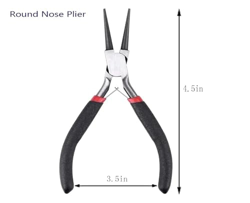 Round Nose Pliers Jewelry Making Pliers Tools 2 Pack,Wire Jewelry Making Tools Bead Pliers for Jewelry Repair,Wire Wrapping,Crafts,Jewelry Making Supplies - style: Round Nose