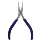 The Beadsmith Chain-Nose Pliers 4-1/2" Long with Fine Tips and Navy Blue Handles, Jewelry Making and Repair Tool - style: Chain Nose