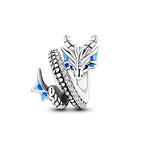 LAZA 925 Sterling Silver Charm for Bracelet Necklace Dangle Love Mom Butterfly Party Charm Beads Pendants DIY Jewelry for Women - color: Flying Dragon