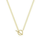 Carffordo Gold Plated Necklaces for Women - Dainty Layered 14K Gold Plated Stack Paperclip Rope Cuban Toggle Link Chain Choker Necklace Set Chunky Trendy Jewelry Gift - style: Cuban-Necklace