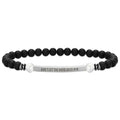 INSYOHO Dont Let the Hard Days Win Bracelet – Inspirational Healing Crystal Bracelet for Women & Men, Agate & Amethyst Beaded Adjustable, Motivational Gift for Stress Relief & Positivity - color: Frosted