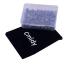 Natural Stone Beads 100pcs 8mm Blue White Sodalite Round Real Stone Beading Loose Gemstone Hole 1mm DIY Charm Smooth Beads for Bracelet Necklace Earrings Jewelry Making (Blue White Sodalite, 8mm) - color: Blue White Sodalite, size: 8mm