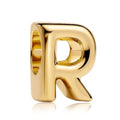 S925 A-Z Bead Charms,Initial Letter Alphabet, 14K Gold Plated, for Bracelet Necklace, Gift for Mothers Nurses Day Graduation Birthday Anniversary, for Girlfriend Family Friend, for Pandora - style: R