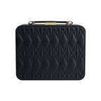 Portable Jewelry Box, Large Travel Jewelry Case Organizer (Black) - color: Black-1
