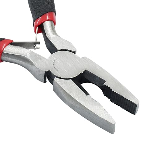 11.5cm/4.53" Wire Cutters for Jewelry Making, Precision Fine Pliers Serrated Jaw Craft Hand Tools, Small Side Cutters Serrated Jaw Micro Linesman Plier - style: Wire Cutting Pliers