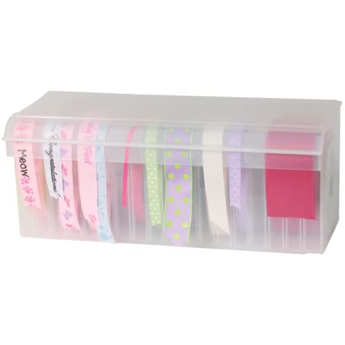 Craft Mates Bead Organizer and Plastic Storage Containers for Crafts, Buttons, Pins and More, 18 Removable Compartments, BPA Free - style: 18 Compartment
