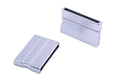 KONMAY 3 Sets Matte Silver Rectangle 30.0x3.0mm Glue-in Ends Flat Magnetic Jewelry Clasp