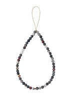 Semi-Precious Gem Stones Beaded Phone Charm Cell Phone Lanyard Wrist Strap Handmade Natural Gemstone Phone Chain string - color: Bloodstone